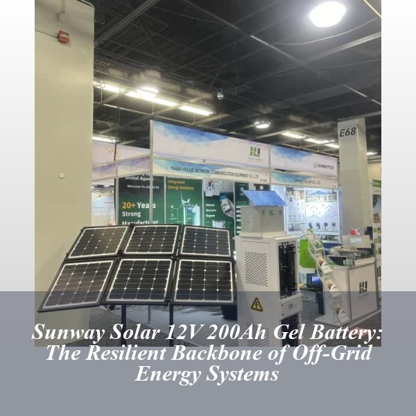 Sunway Solar 12V 200Ah Gel Battery: The Resilient Backbone of Off-Grid Energy Systems
